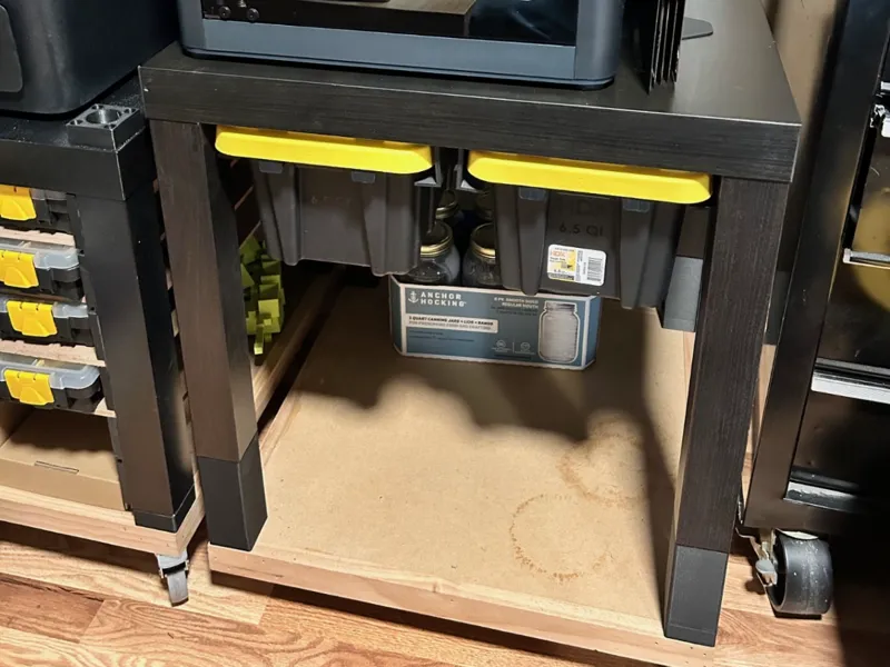 IKEA Lack Table Drawer and Poop Chute