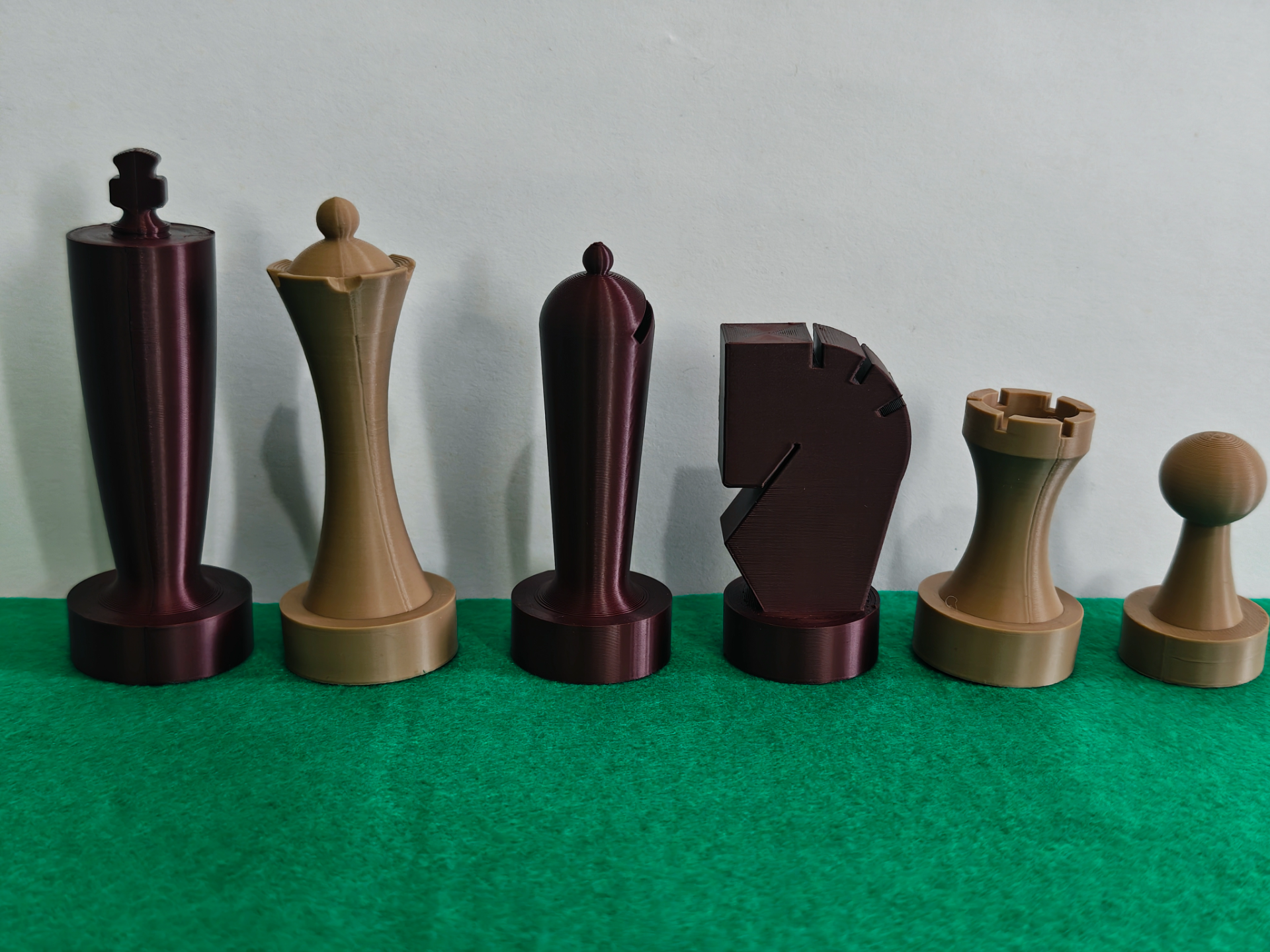 Set de piezas de ajedrez Minimalistas