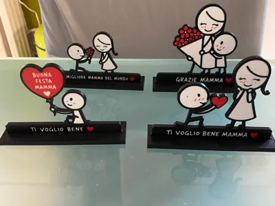 Mother’s Day Gift Set – Cute Mom Figurines
