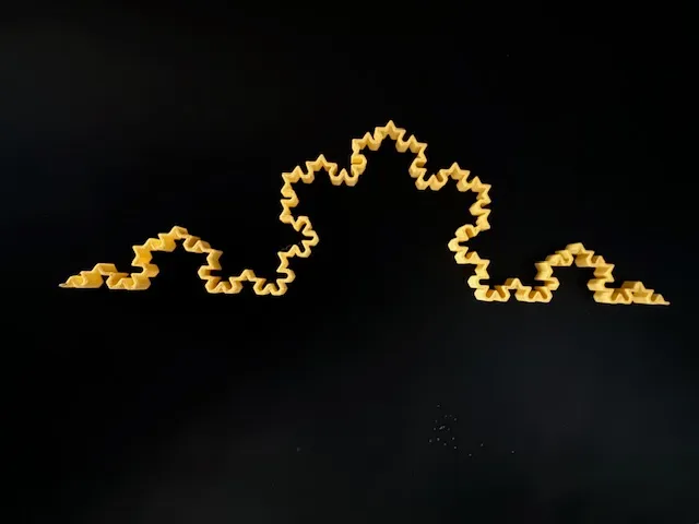 Von Koch fractal curve
