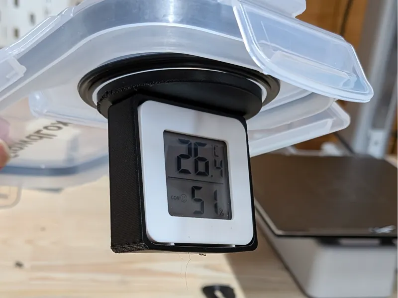 Cereal Box Lid Square Hygrometer Holder
