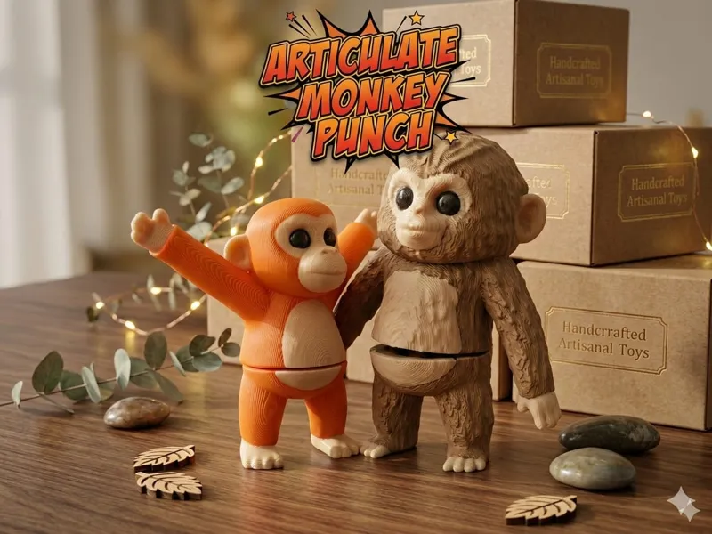 monkey punch y su amigo peluche