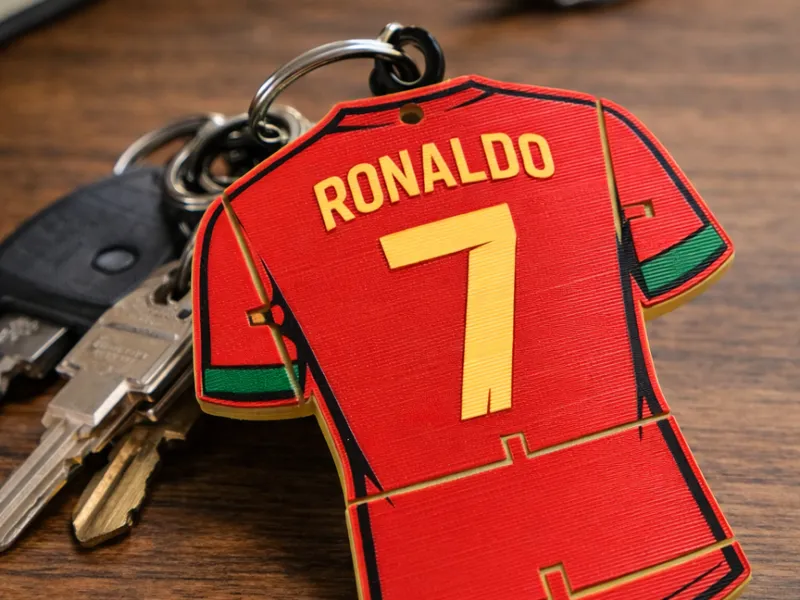CR7 Portugal Jersey Keychain / Bag Charm