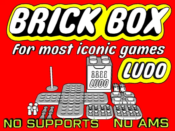BRICK BOX FOR MOST ICONIC GAMES - LUDO 