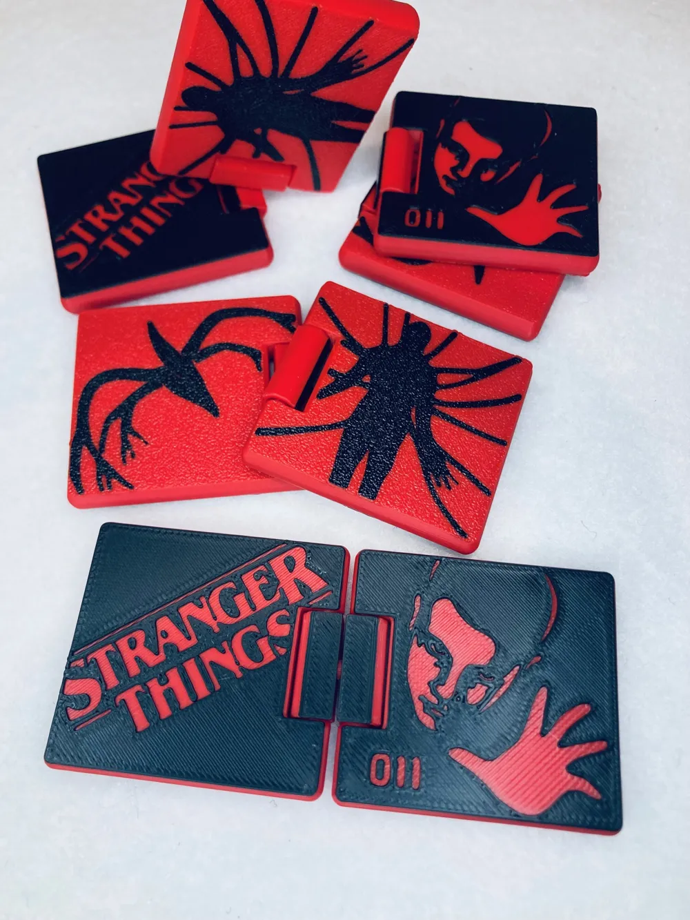 Stranger Things Fidget Rings Stranger Things Slider + Flip Fidget Toy (48 mins) - Free 3D Print ...