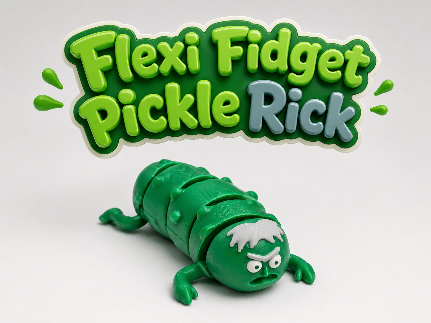 Flexi Fidget Pickle Rick