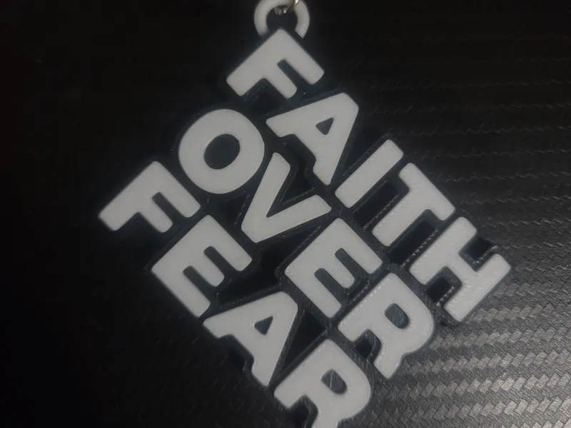 Faith over Fear Keychain