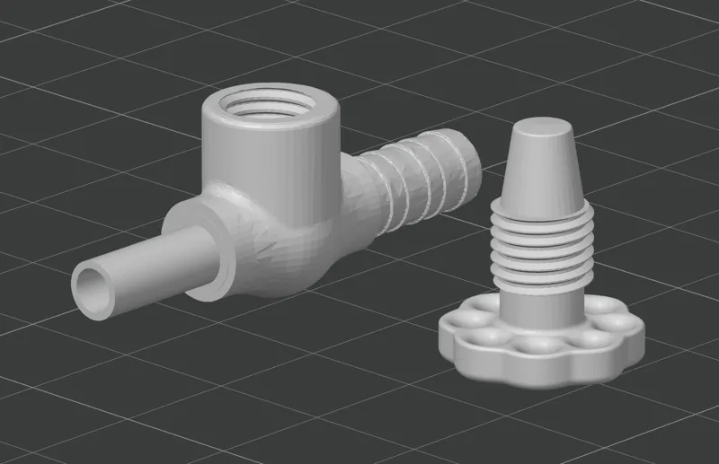 Drip irrigation tap fitting 4mm tube