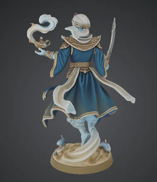 DND Djinni Prince - Free 3D Print Model - MakerWorld