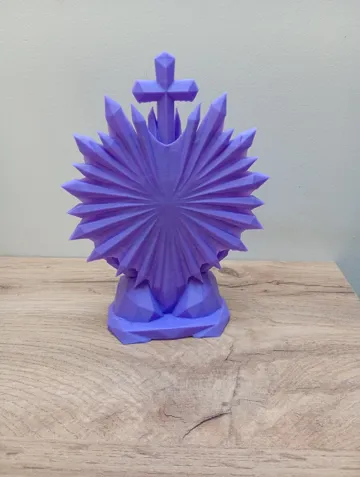 Figura decorativa: Sacred Heart – Low Poly Geometric — vista de referencia 4