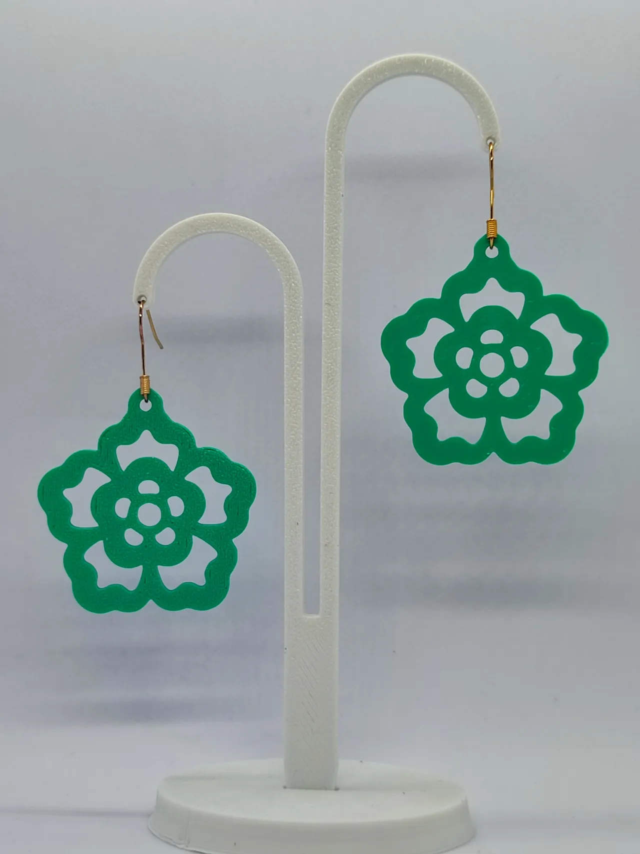 Aretes Jade en Flor view 3