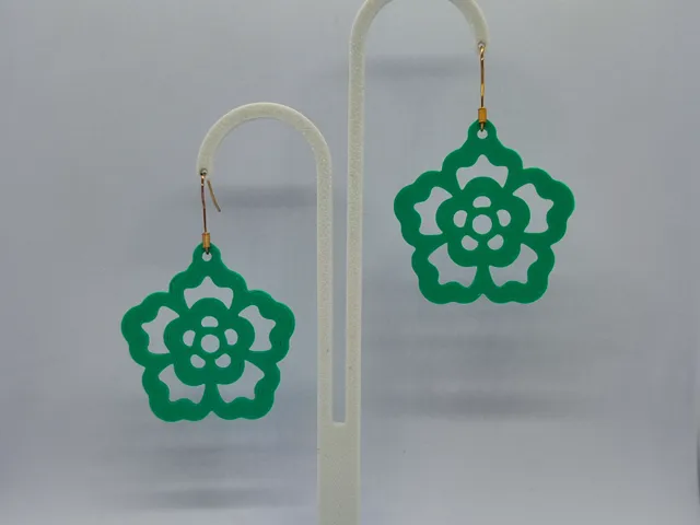 Aretes Jade en Flor