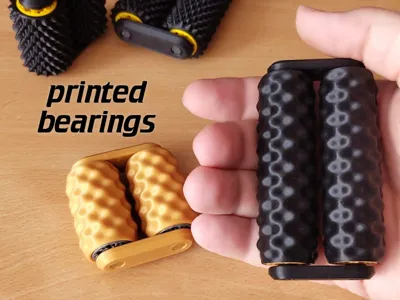 hand roller with printed bearing