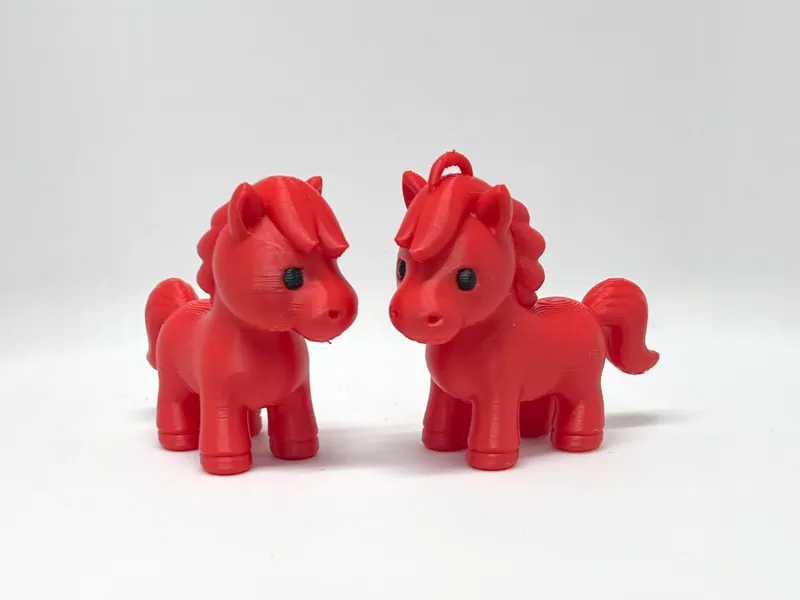 Cute RedHorse Keychain