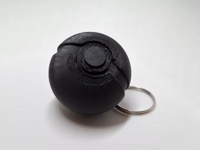 pokeball keychain