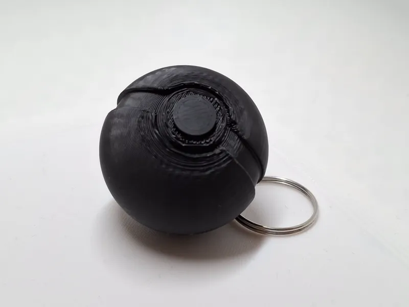 pokeball keychain