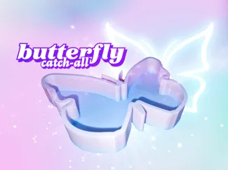 Butterfly catch-all jewelry tray