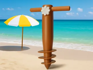 3D Printed Beach Umbrella Sand Anchor