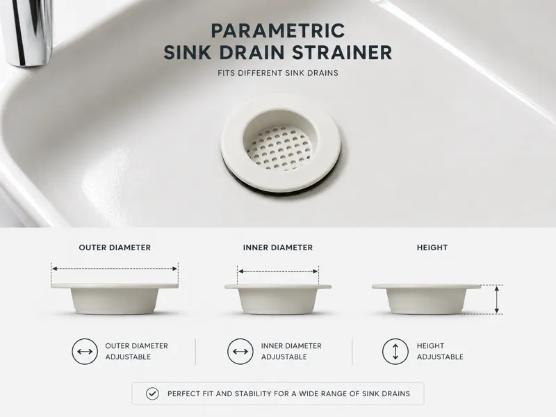 Customizable Sink Strainer Drain