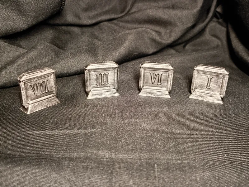 HoMM3 Combat Difficulty Tokens  I-VII 