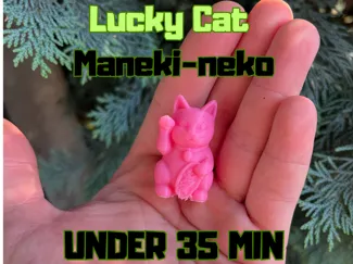 Lucky Cat Maneki-neko – 3D Print Under 30 Minutes