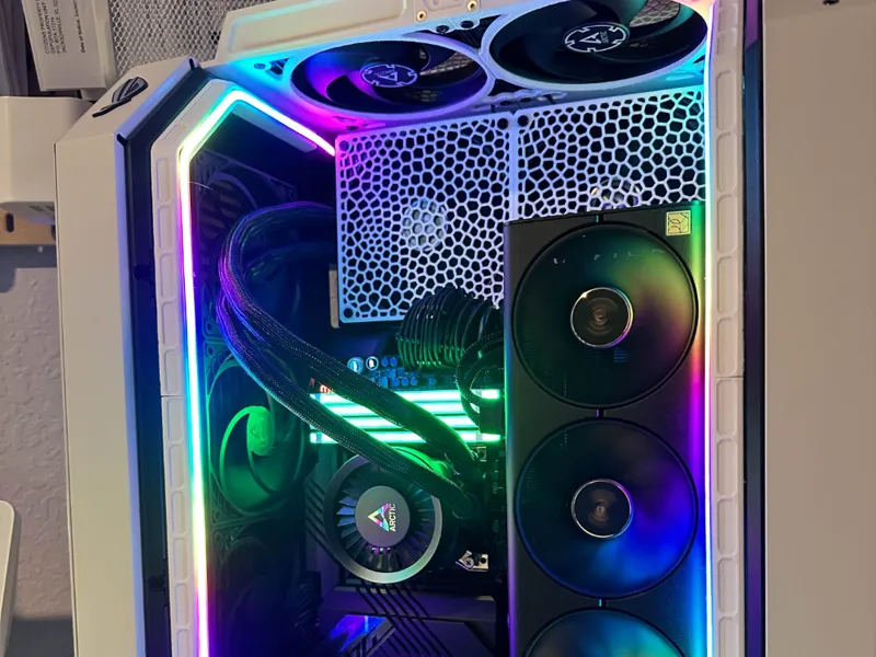 LED Strip holder for Hyte case and Vetroo LEDs