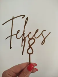 Topper de gâteau Joyeux 18 ans — photo 3