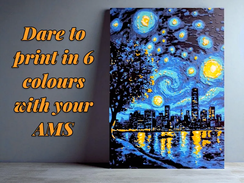 Hueforge - Starry night in NY Van Gogh