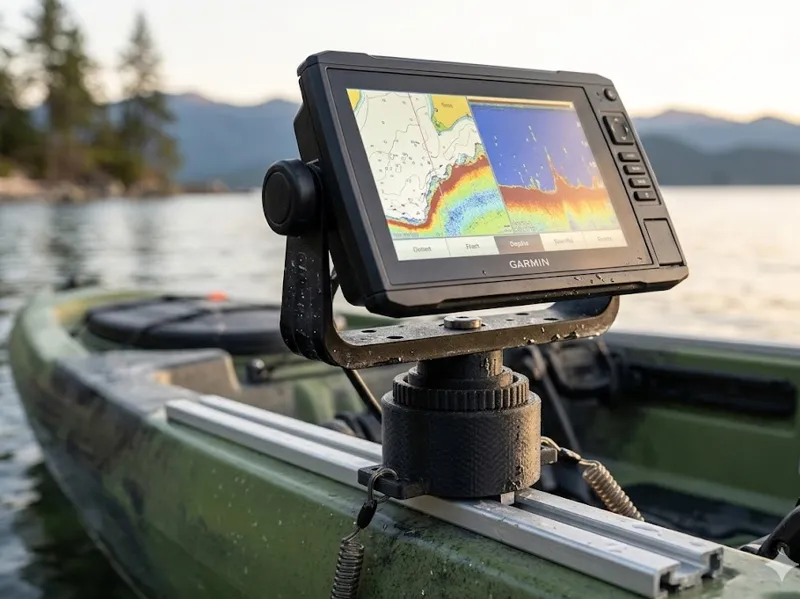 Garmin Echomap / Striker Modular Kayak Track Mount