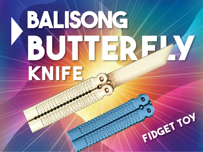 Butterfly Fold Knife - Balisong - PRINT-IN-PLACE