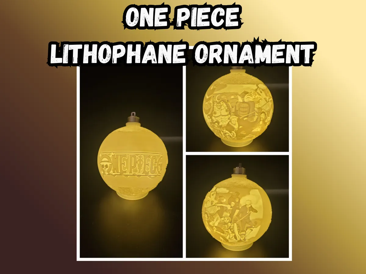 Ornement de Noël lithophanie One Piece