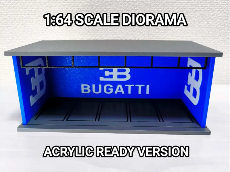 1:64 Scale Bugatti Diorama