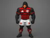 mascot 30 cm version with the red uniform