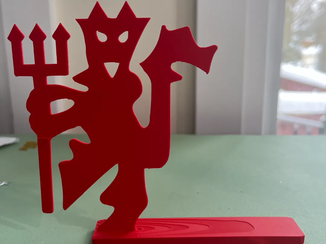 Diable Rouge — statuette Manchester United