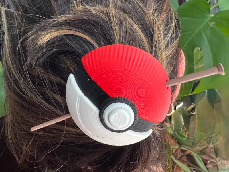 Pokeball Hairpin 
