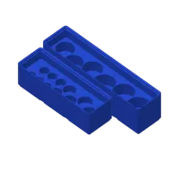 Supports Gridfinity empilables pour douilles métriques — photo 2