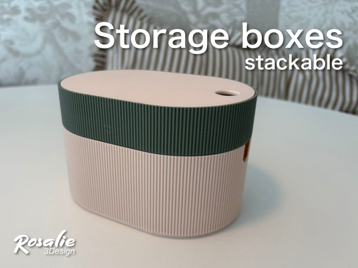 Stackable storage boxes