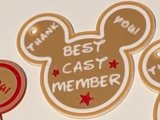 Disney Cast mamber "Thank You" Gingerbread