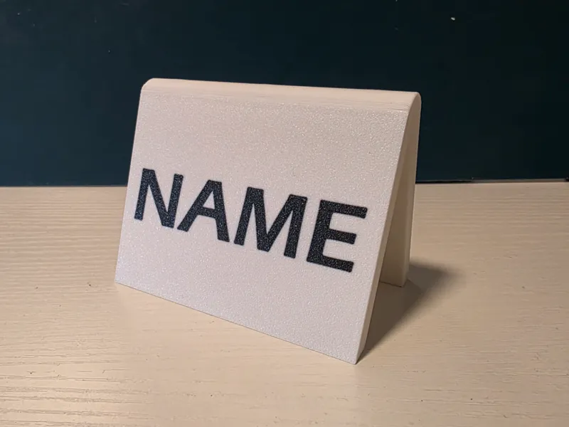 Magnetic Name Tag collapsible (Magnets 5x3mm)