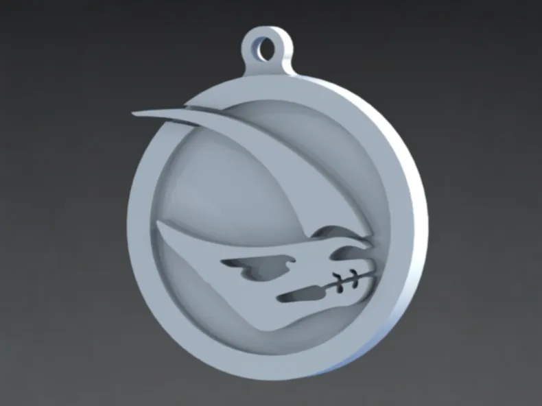 The Mandalorian mudhorn emblem keychain