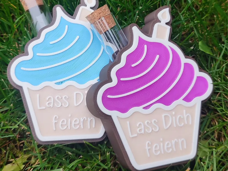 Lass Dich feiern Cup Cake - Wunscherfüller-Reagenz