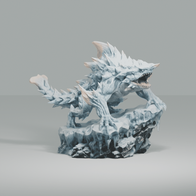 Zamtrios (With Ice Armor) - MH Diorama #073.2 - 1
