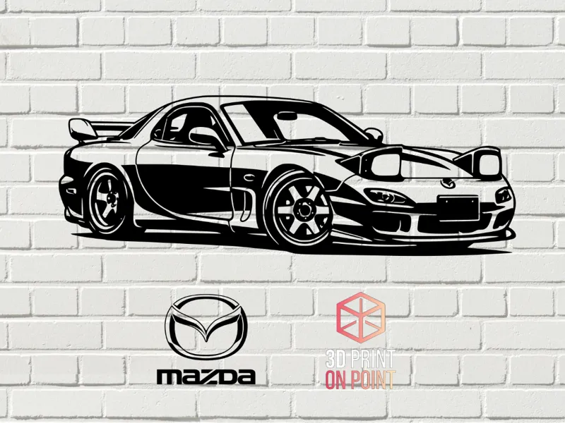 Mazda RX-7 FD - 2D WALL ART