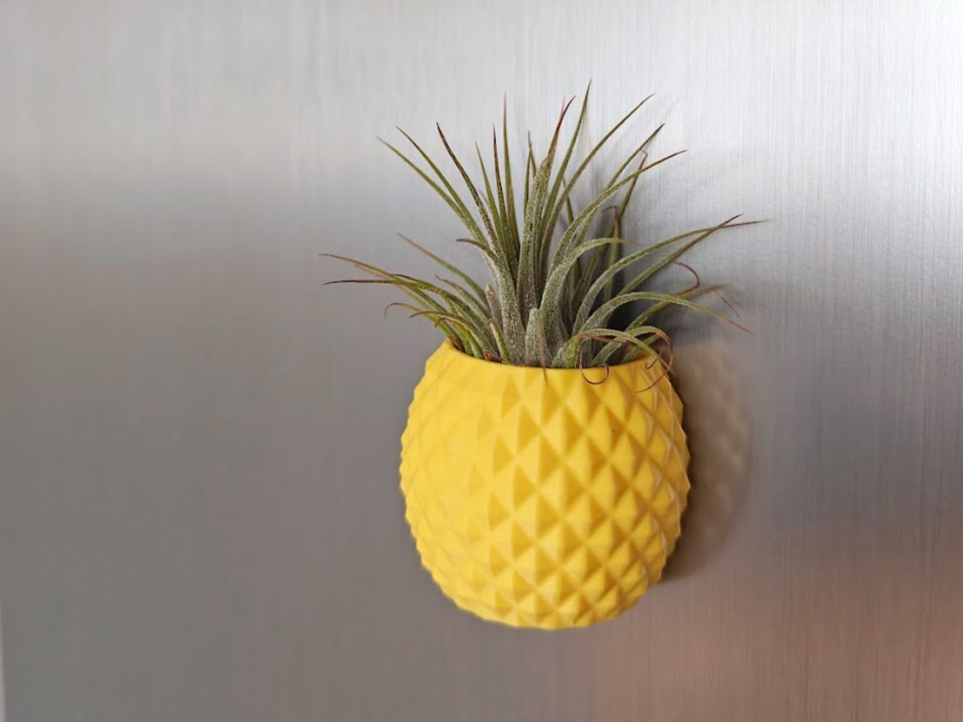Pineapple planter fridge magnet