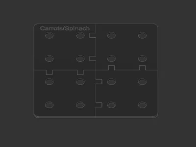 Square foot spacing guide carrot