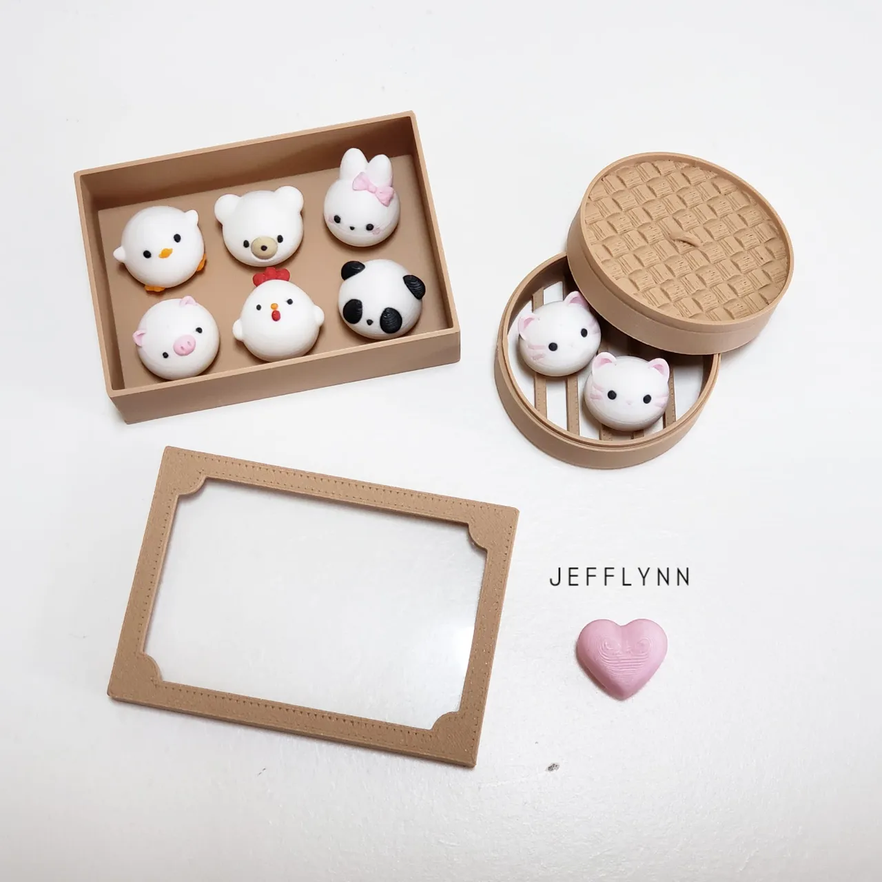Animal bun Dim Sum Basket and Box view 3