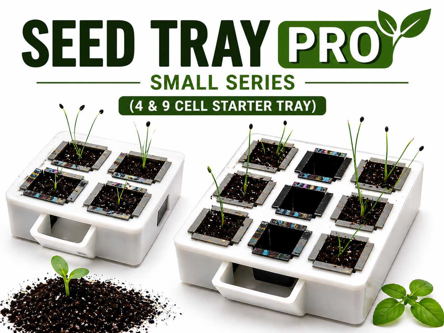 Seed Starter Pro – Small Series (4 & 9 Cell Tray)