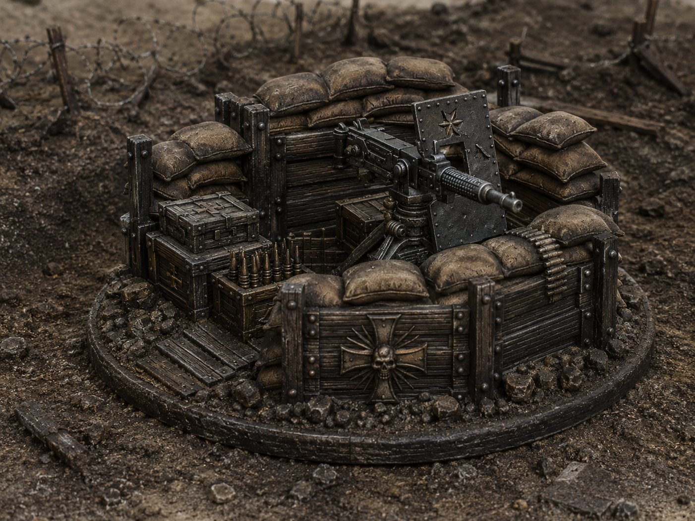 Gun Station Trench Crusade Terain