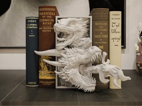 Drogon Book Nook and Wall Mount