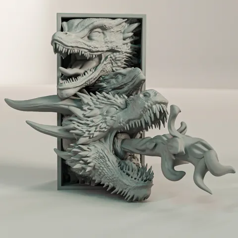 Drogon Book Nook and Wall Mount view 2